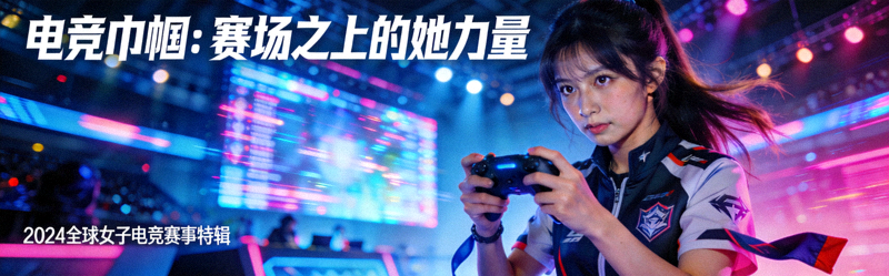 女性电竞选手在赛场上的风采专题报道封面